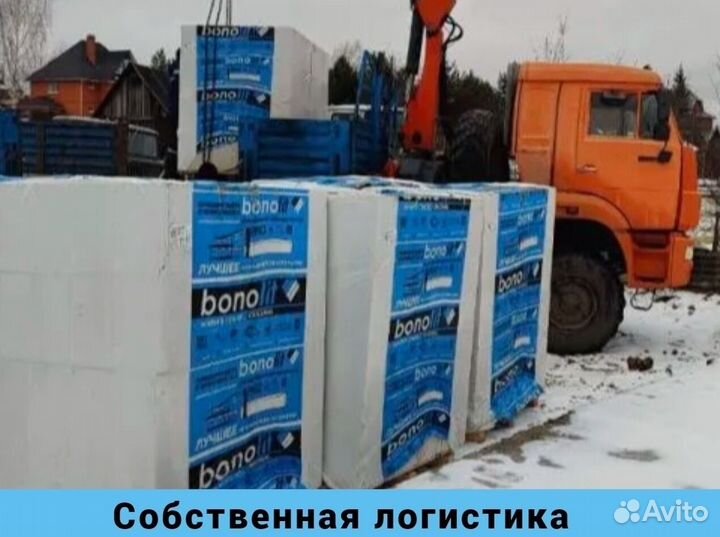 Газобетонные блоки (газоблоки), пеноблоки Бонолит D400 и D600