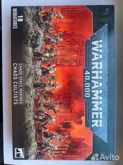 Warhammer 40000 chaos cultists (20 миниатюр)