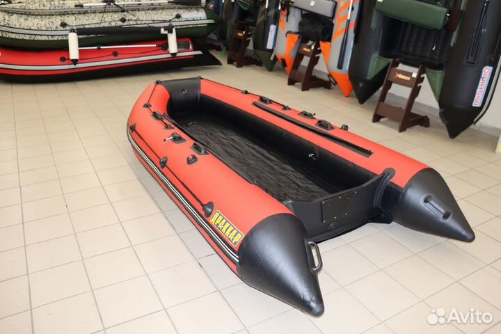 Лодка драккар 3200 нднд hant-PRO красная