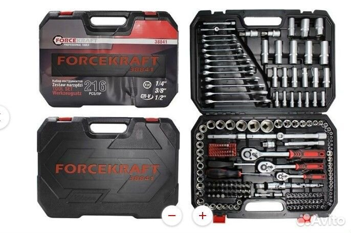 Набор инструментов forcekraft 216 предметов