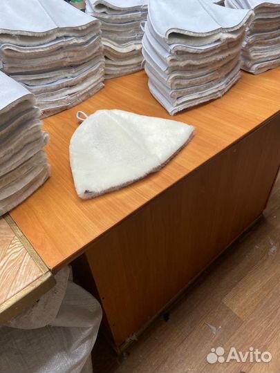 Банная шапка из овчины