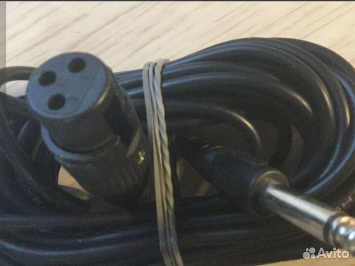 Шнур для микрофона 5 Метров Штекер 6,3мм новый