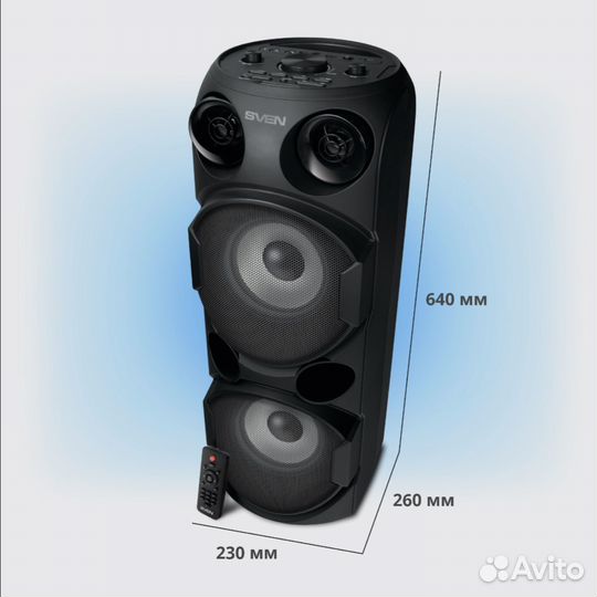 Колонка портативная беспроводная bluetooth sven