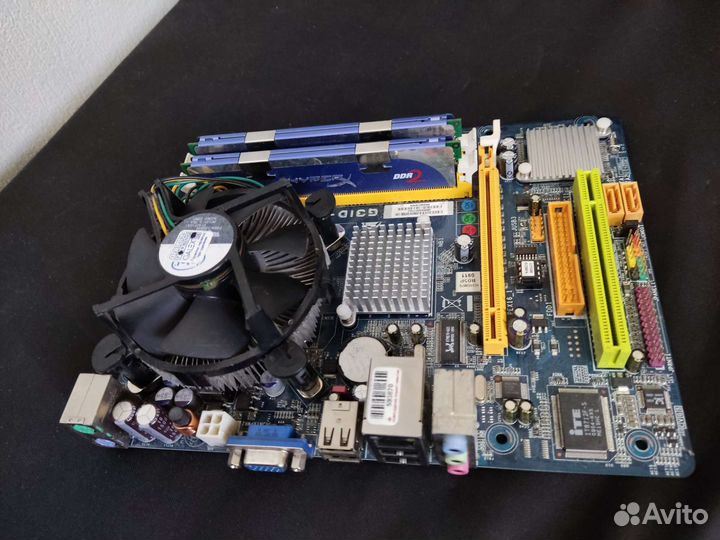 Материнская плата G31 + Core duo E6750 + 2gb