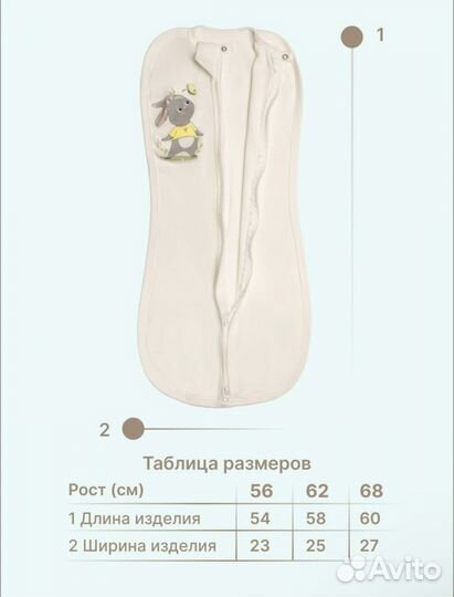 Пеленка кокон на молнии