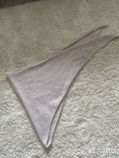 Вязаная косынка ангора