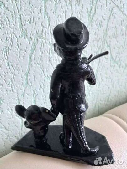 Статуэтка крокодил Гена с Чебурашкой