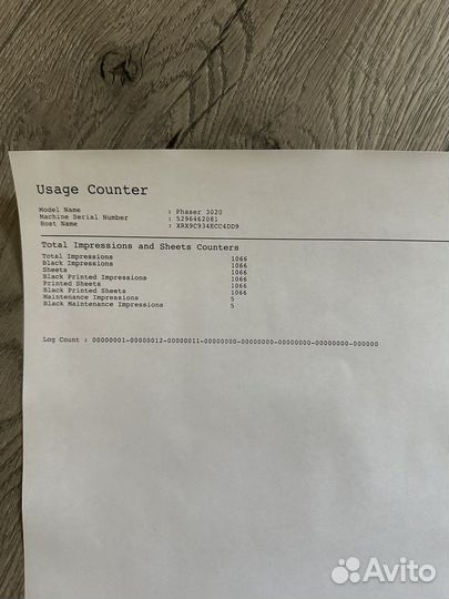 Принтер ч/б Xerox Phazer 3020 лазерный