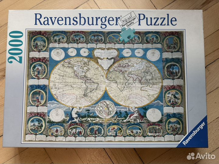 Пазл Ravensburger 2000 старинная карта мира