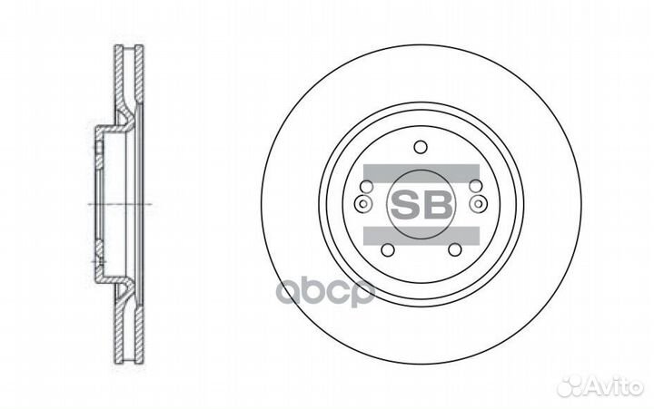 Торм.диск пер. hyundai i40/KIA Optima 09/10- S