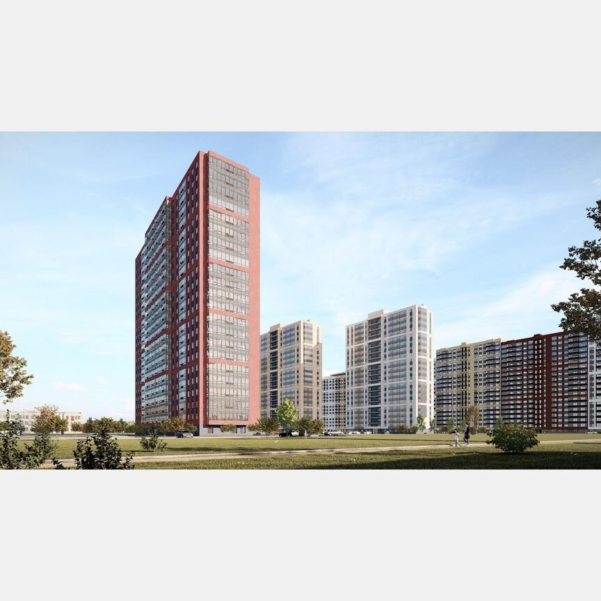 1-к. квартира, 33,9 м², 1/22 эт.