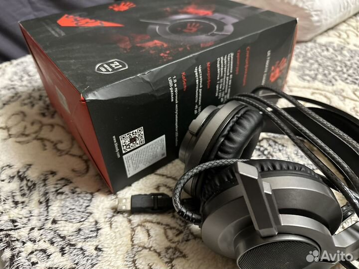 Проводные наушники A4Tech Bloody G437 черный