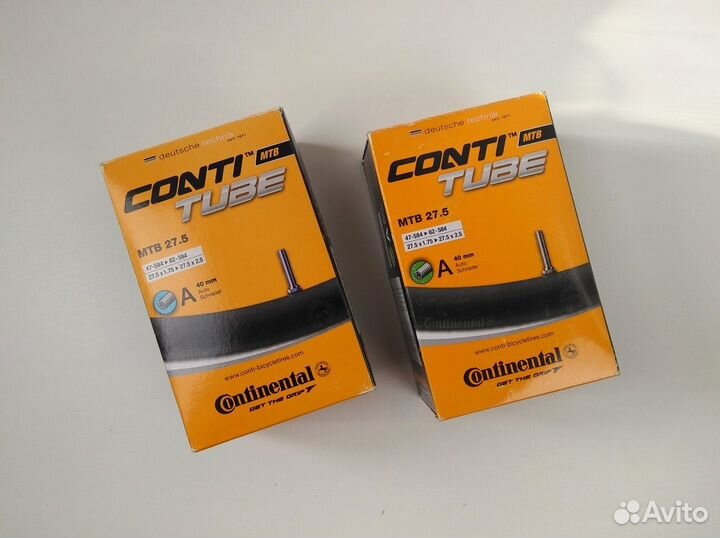 2шт Велокамеры Continental MTB 27.5