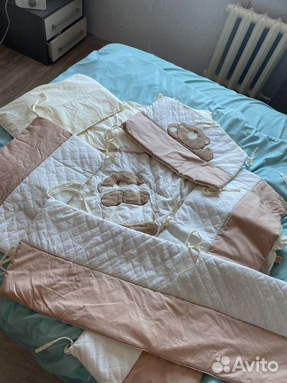 Комплект постельного для новорожденного в кроватку