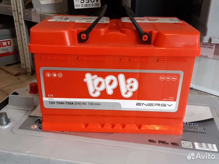 Аккумулятор Topla Energy 6ст-75ач (п.п.) 700А