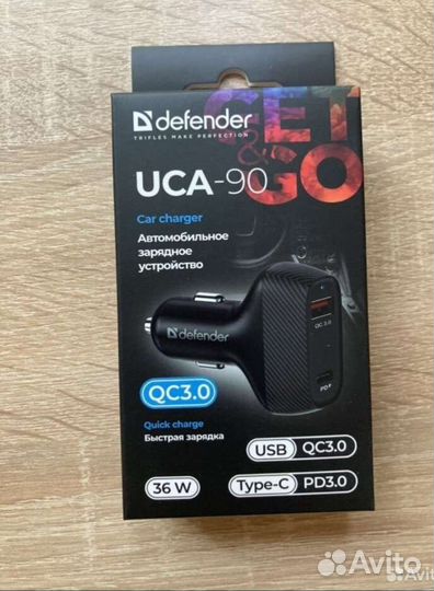 Автомобильное зарядное устройство для телефона 36w