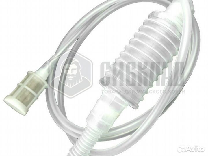 Сифон переливной с помпой и фильтром, 2м