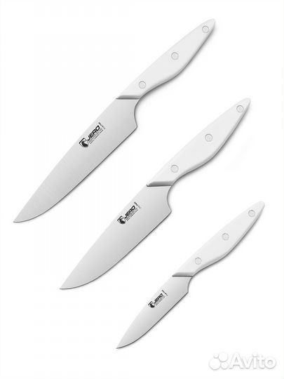 Набор кухонных ножей Jero Coimbra white