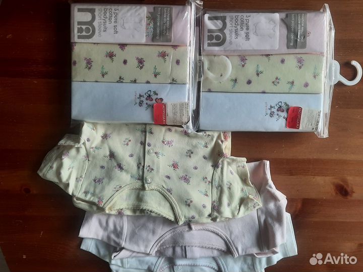 Новые наборы боди Mothercare