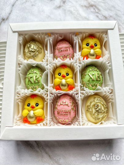 Шоколад ручной работы/Пасха/Украшение на кулич