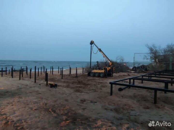 Винтовые сваи под ключ установка