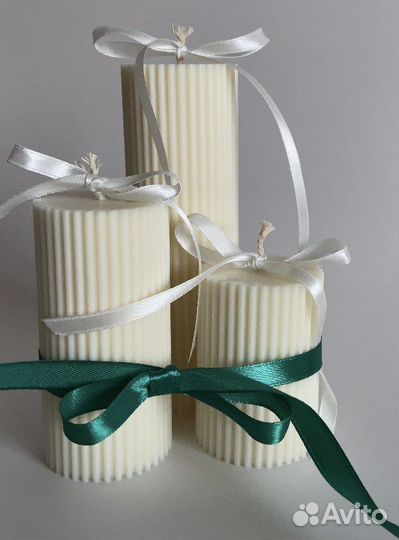 Набор свечей, свадебные свечи столбики