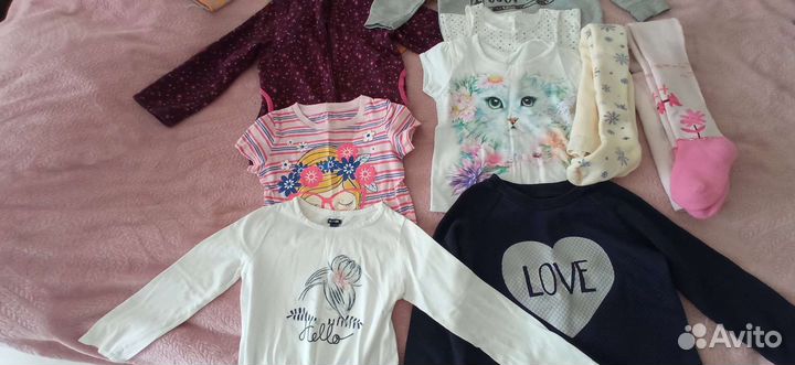 Вещи пакетом для девочки 104-110