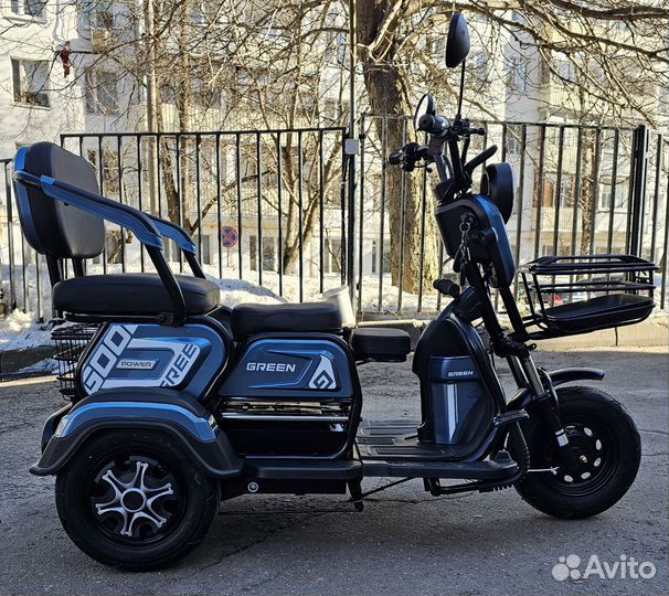 Электротрицикл Green Soil Power Ree 1000W/20Ah