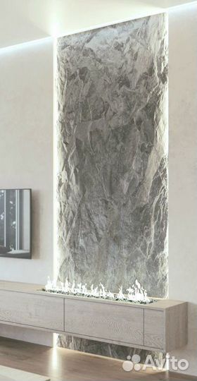 Имитация скалы в интерьере