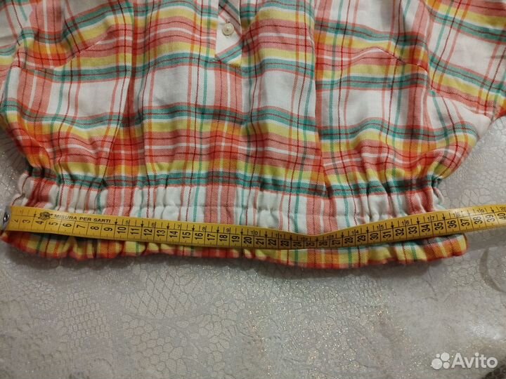 Рубашка - блузка укороченная