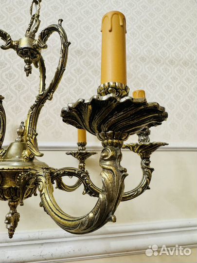 Люстра старинная 6 ламп Франция