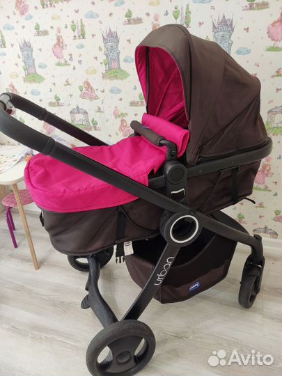 Коляска chicco urban plus crossover 2 в 1