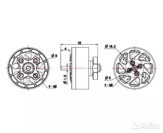 Мотор BrotherHobby TC 1404 4600KV