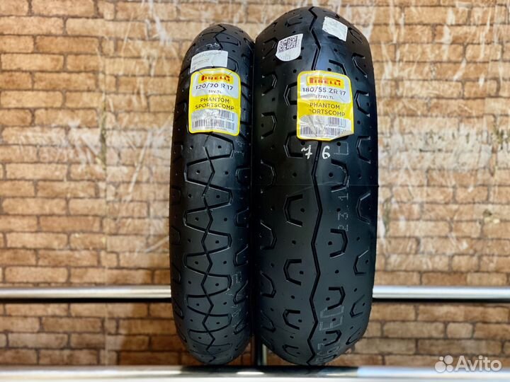120/70 r17 + 180/55 r17 Pirelli Phantom Новая