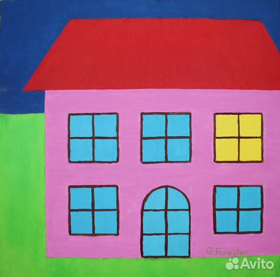 Картина. Масло. Холст на подрамнике 600 - 600мм