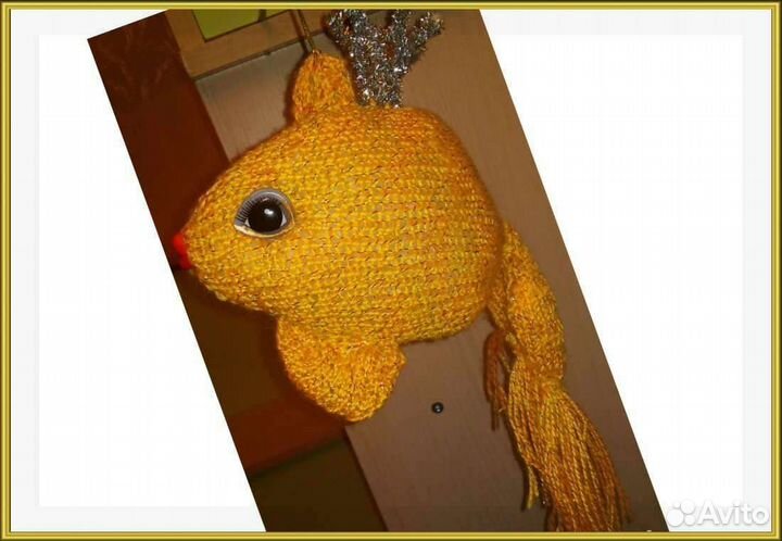 Игрушка - подвеска Золотая рыбка gold fish новая