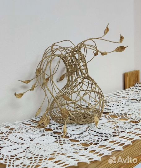 Абажур плетеный