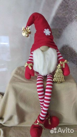 Гном новогодний рождественский скандинавский