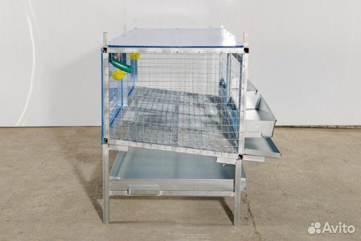 Клетка для перепелок с яйцесборником