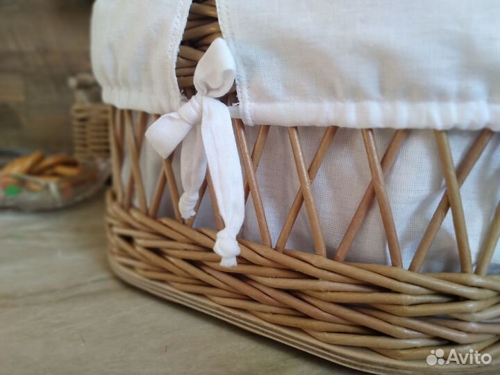 Плетеный короб (хлебница, хранение, сервировка)