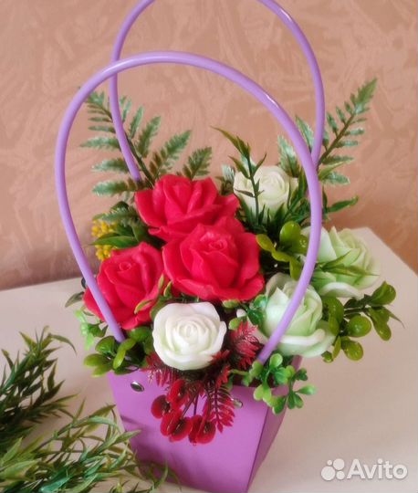 Букет цветов из мыла ручной работы