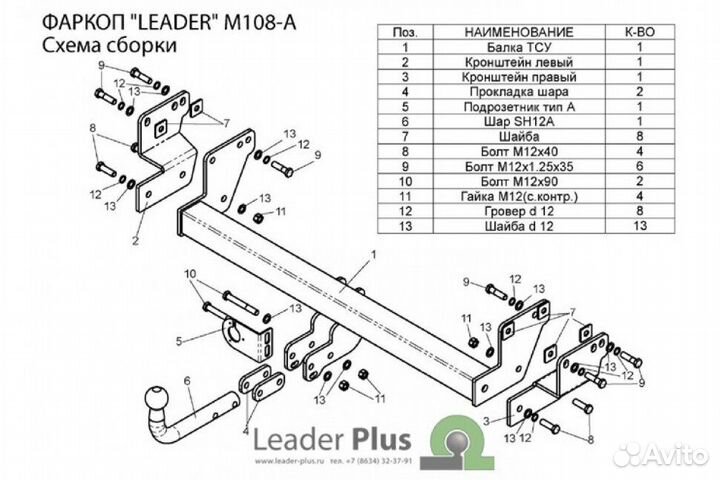 Фаркоп Mitsubishi Pajero Pinin