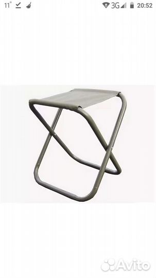 Стул складной походный, табурет, кемпинг. Алюминий