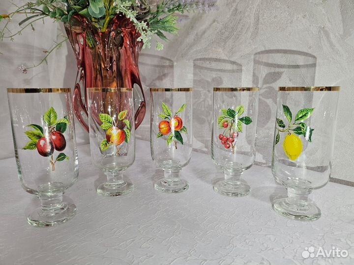 Фужеры, рюмки Богемия, кофейный набор