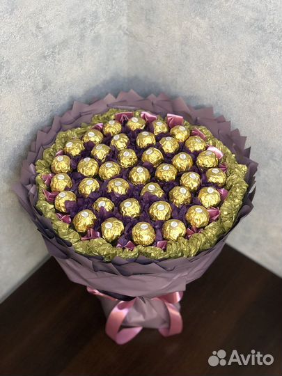 Съедобные букеты букет из конфет fererro