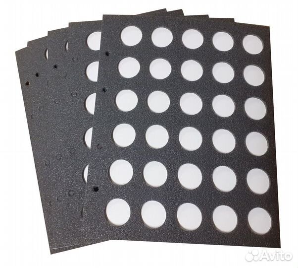 Листы для монет, банкнот, открыток, пробок