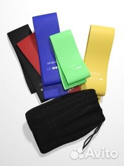 Фитнес резинки (латекс, тканевые). Новые в наличии