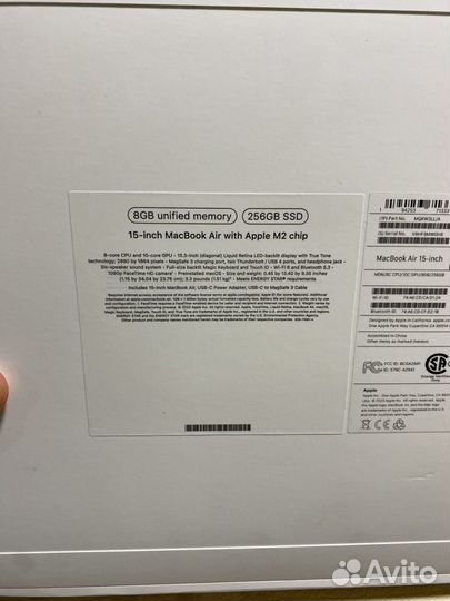 Macbook air 15 256gb m2 новый