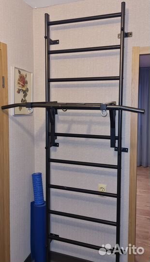 Шведская стенка с накладным турником