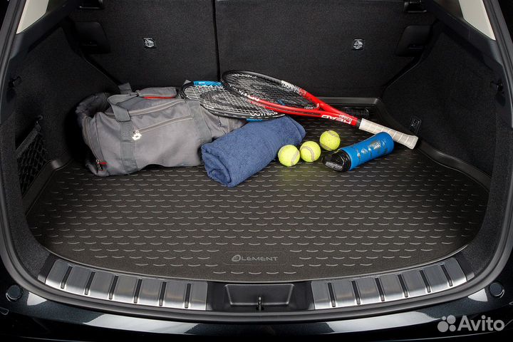 Коврик в багажник BMW X5 2007-2013, кросс. (полиуретан, бежевый) / бмв Х5